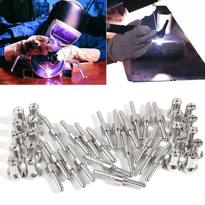 Welding Nozzles Plasma Cutting Torch Consumable Long Swirl Baffle Metal Cutter Torch Tip Electrode Nozzle 40pcs