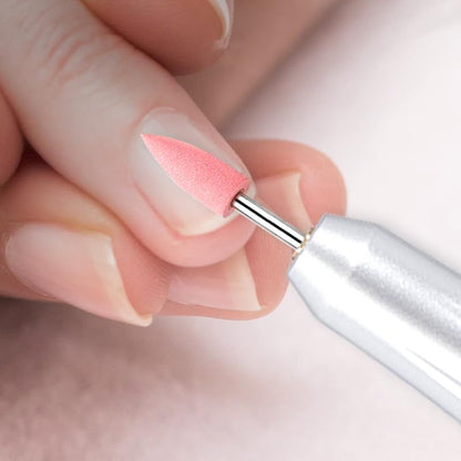 6Pcs Nail drill bit,3/32 inch Bits ,silicone drill bit, suitable for polishing and polishing natural nails to remove tiny dust