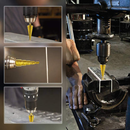 3-12 mm 4-20 mm High-Speed Steel Coated Step Drill Bit High Speed Steel Metal Wood Hole Cutter Cone Drilling Tool