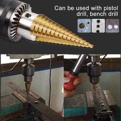 3-12 mm 4-20 mm High-Speed Steel Coated Step Drill Bit High Speed Steel Metal Wood Hole Cutter Cone Drilling Tool