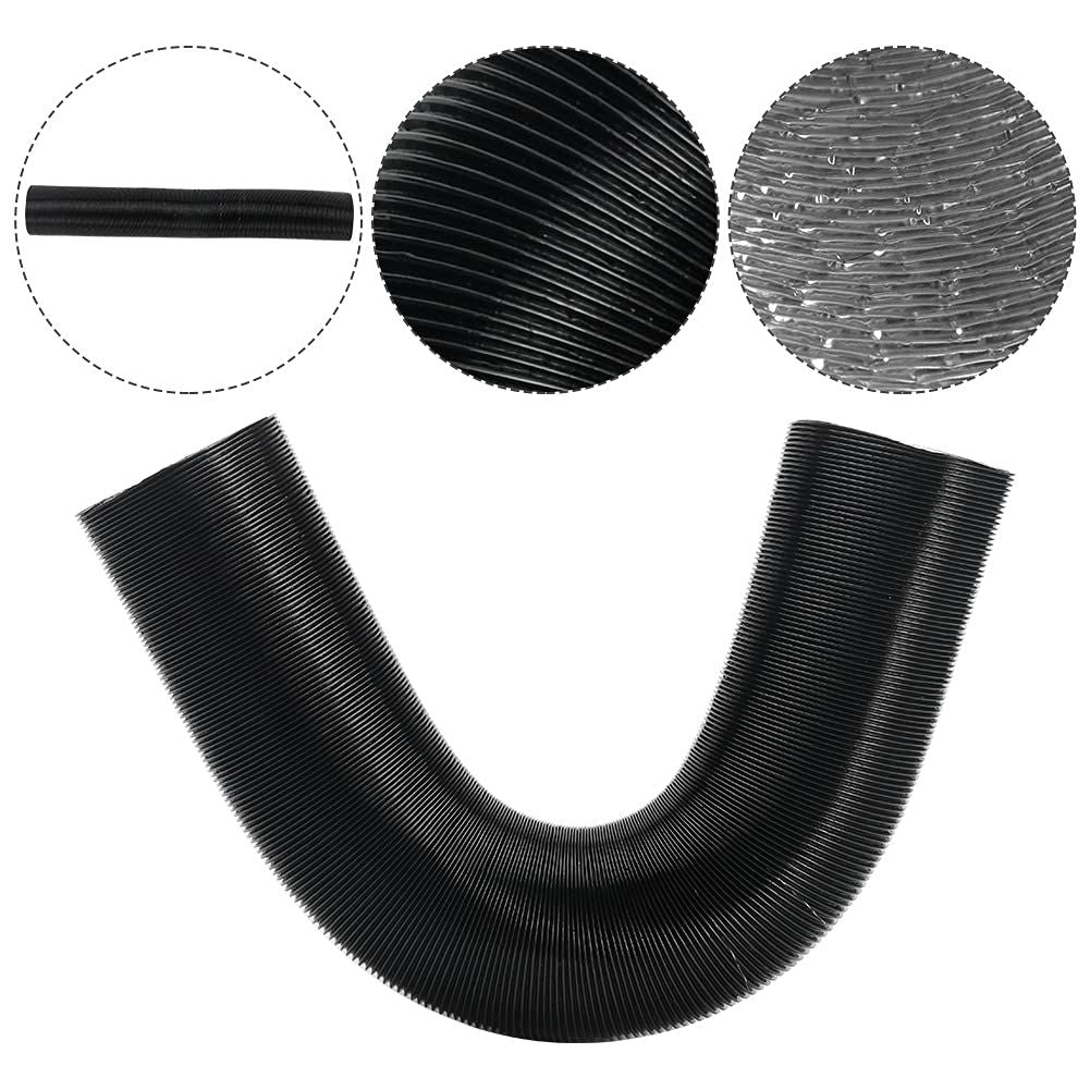 76mm Preheater Hose Air Inlet Pipe,Air Duct Drain Hose Car Heater Duct Vent Warm Air Outlet for Air Heaters, Aluminum