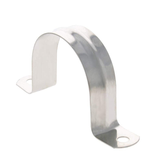 4Pcs Rigid Pipe Strap Tension Tube Clip Clamp Stainless Steel Rigid Pipe Straps with 2 Holes Tube U Bracket Clamp Hanger 50mm Pipe