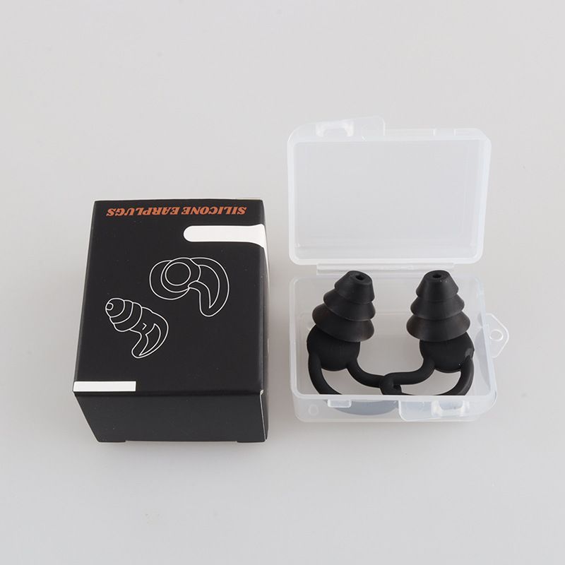 Ear Plugs for Sleeping Noise Cancelling,Washable Hearing Protection for Work, Travel, Concert, Swimming, Sleep Snoring (Black)