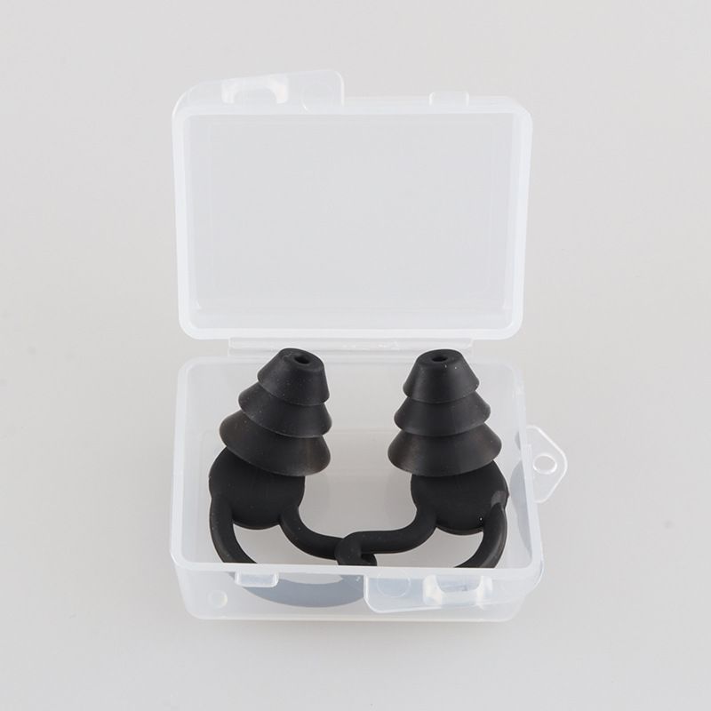Ear Plugs for Sleeping Noise Cancelling,Washable Hearing Protection for Work, Travel, Concert, Swimming, Sleep Snoring (Black)