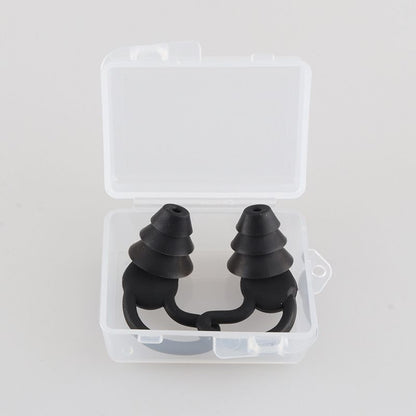 Ear Plugs for Sleeping Noise Cancelling,Washable Hearing Protection for Work, Travel, Concert, Swimming, Sleep Snoring (Black)