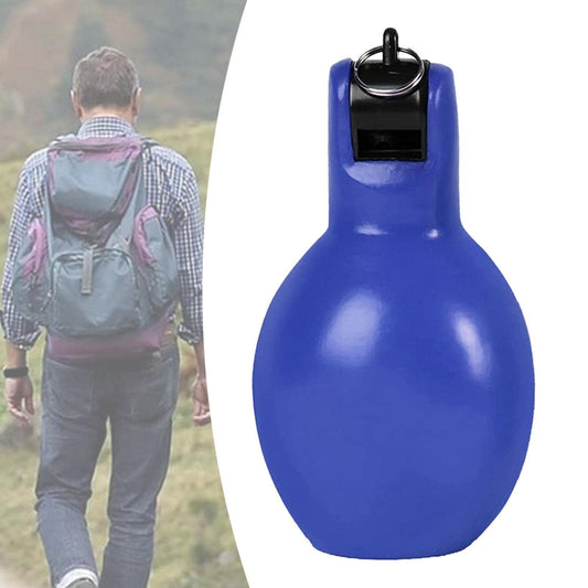 Training Whistle Portable Sports PVC Hand Whistles Squeeze Whistle Outdoor for Referee Loud Equipment,Blue