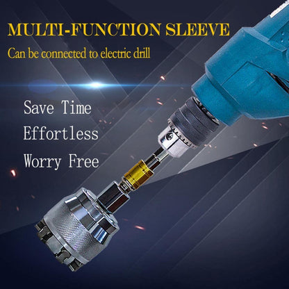 Mini Wrench Adaptive All-Fitting Multi Drill Attachment Universal Socket, Professional 3/8 Inch to 3/4 Inch 10mm-19mm Universal