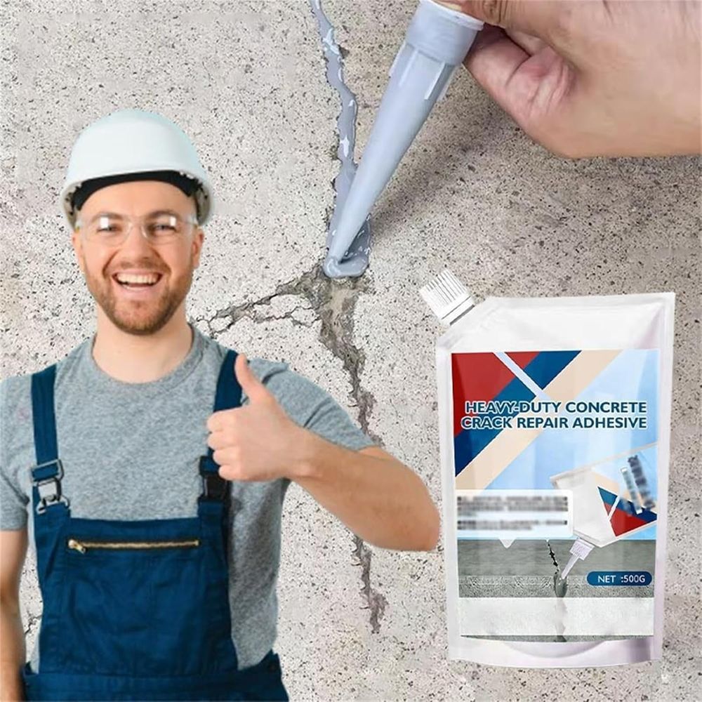 Heavy-Duty Concrete Crack Repair Adhesive, 200/500g, Quick Drying Adhesive Outdoor, Concrete Outdoor Waterproof, Crack Repair Sealant