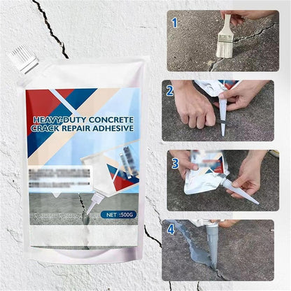 Heavy-Duty Concrete Crack Repair Adhesive, 200/500g, Quick Drying Adhesive Outdoor, Concrete Outdoor Waterproof, Crack Repair Sealant