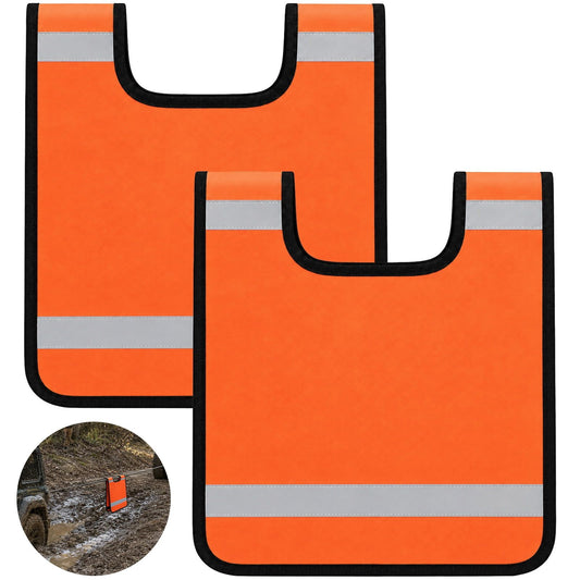 2PCS Winch Damper, Heavy Duty Safety Recovery Buffer Pad, Winch Rope Dampener Blanket with Reflective Strip & Inner Storage Pouch, Ideal for Truck, Off-Road & Heavy Vehicle Rescue