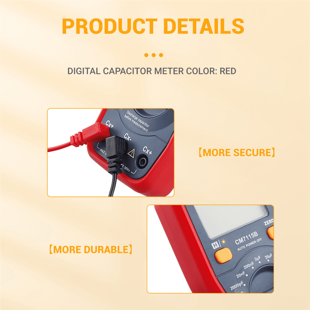Digital Capacitor  Test Capacitance Meter Digital Capacitance Meter No Discharge Capacitance Meter