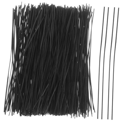 1000- Black Reusable Cable Ties for Garden, me Organization, Cord Management, and Tool Bundl