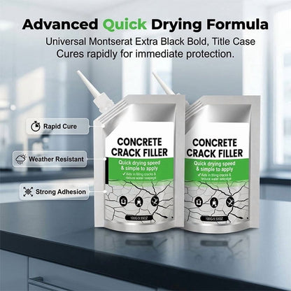 Concrete Crack Sealant 100ml, Waterproof Repair Filler, Quick Dry Agent for Outdoor Driveway and Patio Surfaces