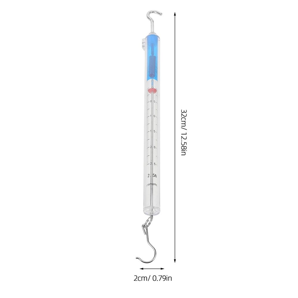 Hanging Tube Spring Scale with Clear Calibration Markings for Precise and Force Measurement
