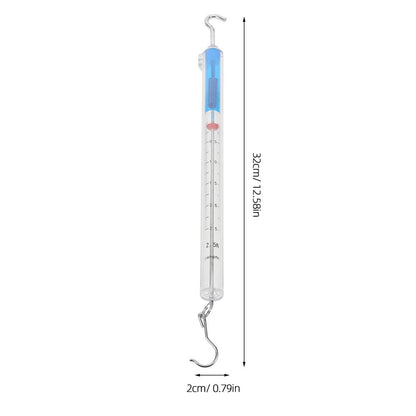 Hanging Tube Spring Scale with Clear Calibration Markings for Precise and Force Measurement