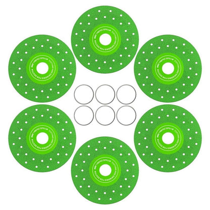 4-1/2" Tile Cutting Disc for Angle Grinder, Porcelain/Glass/Ceramic//Marble, 7/8" Arbor-6 Pack