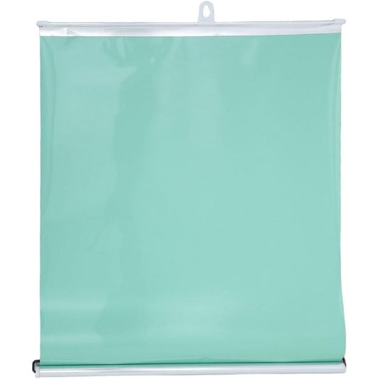 Suction Green 40x125cm Blackout PVC Roller Shade with Metal Cup for Bedrooms and Apartments