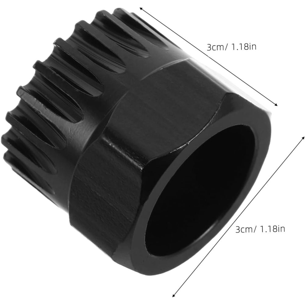 Splined Bottom Bracket Tool for Bike Maintenance - Heavy-Duty Carbon Steel Black Finish