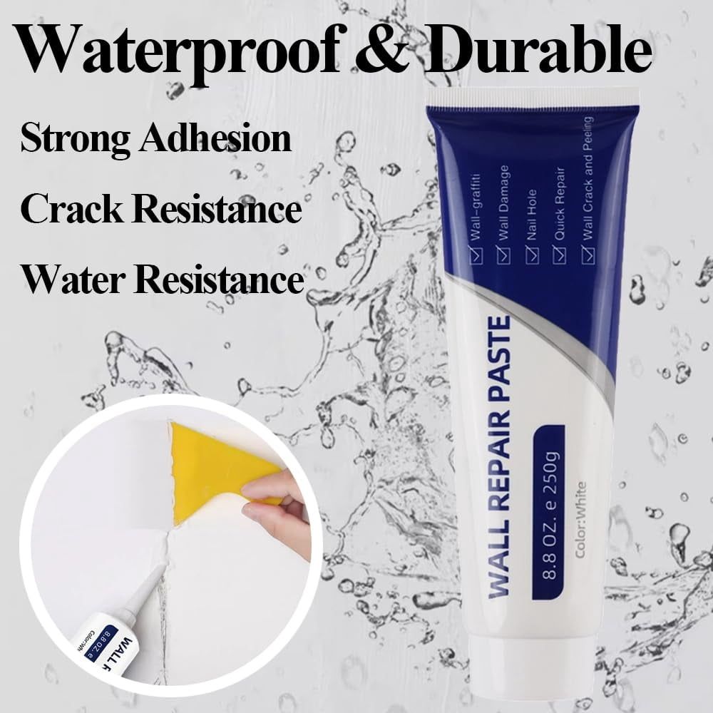 Efficient Drywall Repair Kit with Scraper, 2026 New Quick Drying Wall Mending Agent for Holes and Cracks Multi-Functional Drywall Patch Paste for Home Fix