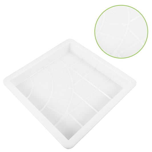 Durable White Polypropylene Concrete Mold for Pathway Stones with Convenient Brick Template