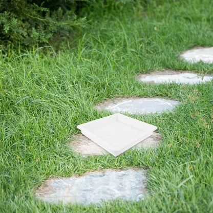 Durable White Polypropylene Concrete Mold for Pathway Stones with Convenient Brick Template