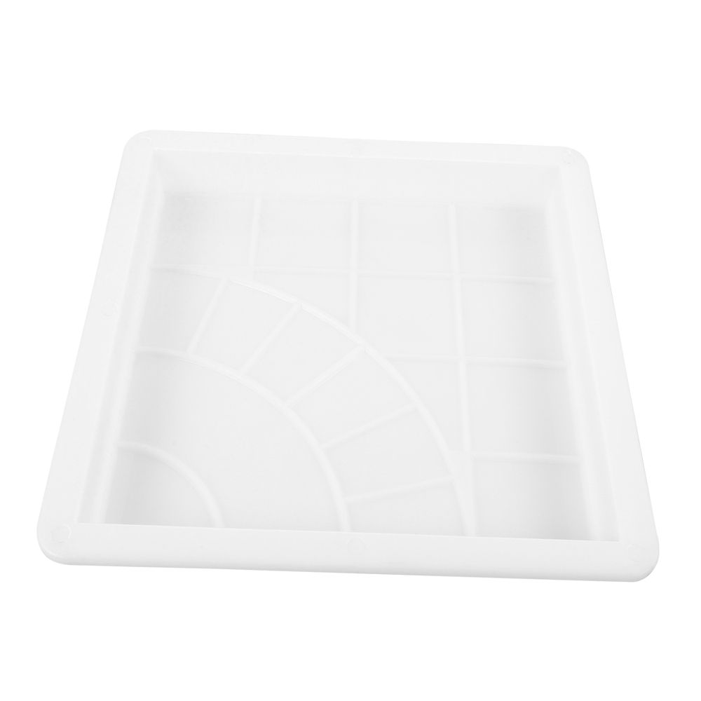 Durable White Polypropylene Concrete Mold for Pathway Stones with Convenient Brick Template