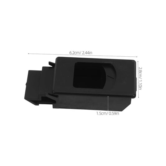 Plastic Hidden Door Latch Black for Distribution Box Space Optimization and Durable Design