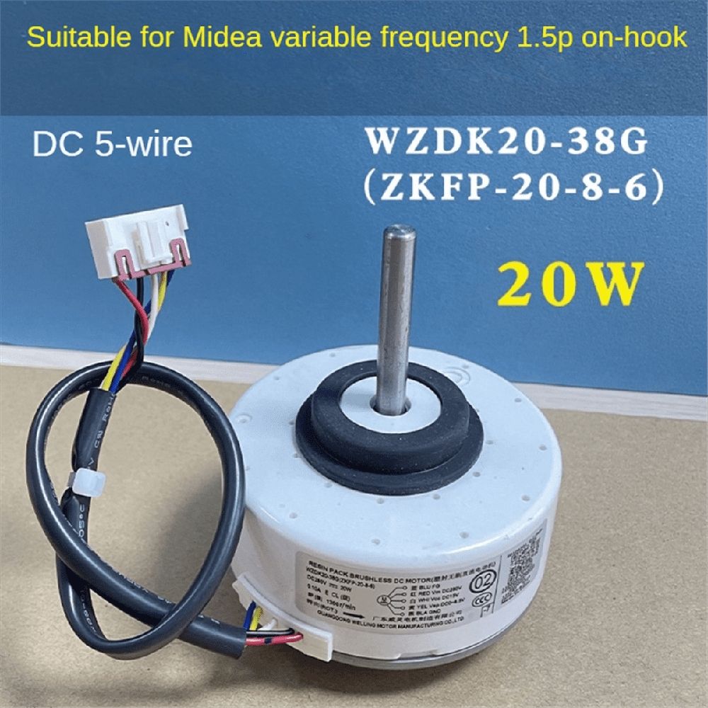 20-38G Air Conditioner Indoor Motor (ZKFP-20-8-6) 20W Household Brushless DC Fan Motor