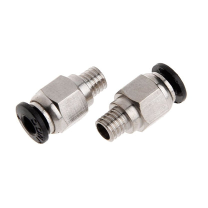 5 Pcs PC4-M6 Male Thread Straight Pneumatic Fitting Coupler Connector Air Line Fittings for 4mm PTFE Tube Durable