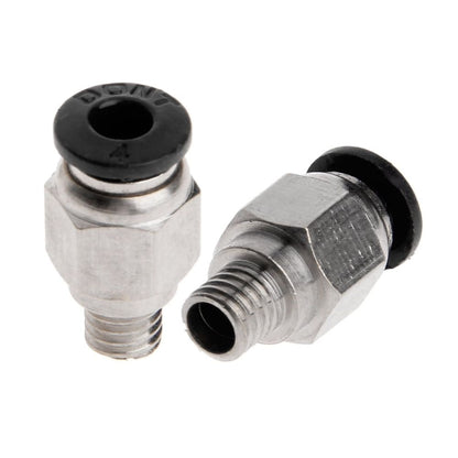5 Pcs PC4-M6 Male Thread Straight Pneumatic Fitting Coupler Connector Air Line Fittings for 4mm PTFE Tube Durable