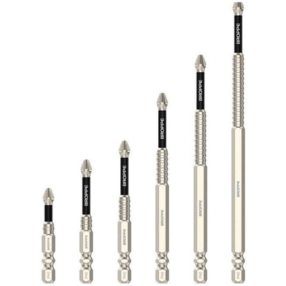 6Pcs K5 Power Drill Bits Magnetic Impact Drill Magnetic Screwdriver Bits Magnetic Antislip Screwdriver Bit Set