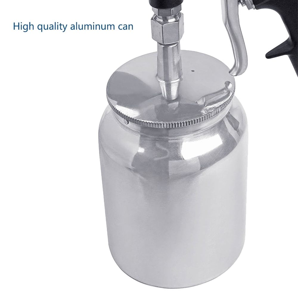 Aluminum Air Type Sandblasters Practical Sandblasting Tool With 1000ml Capacity For Various Surfaces Treatments