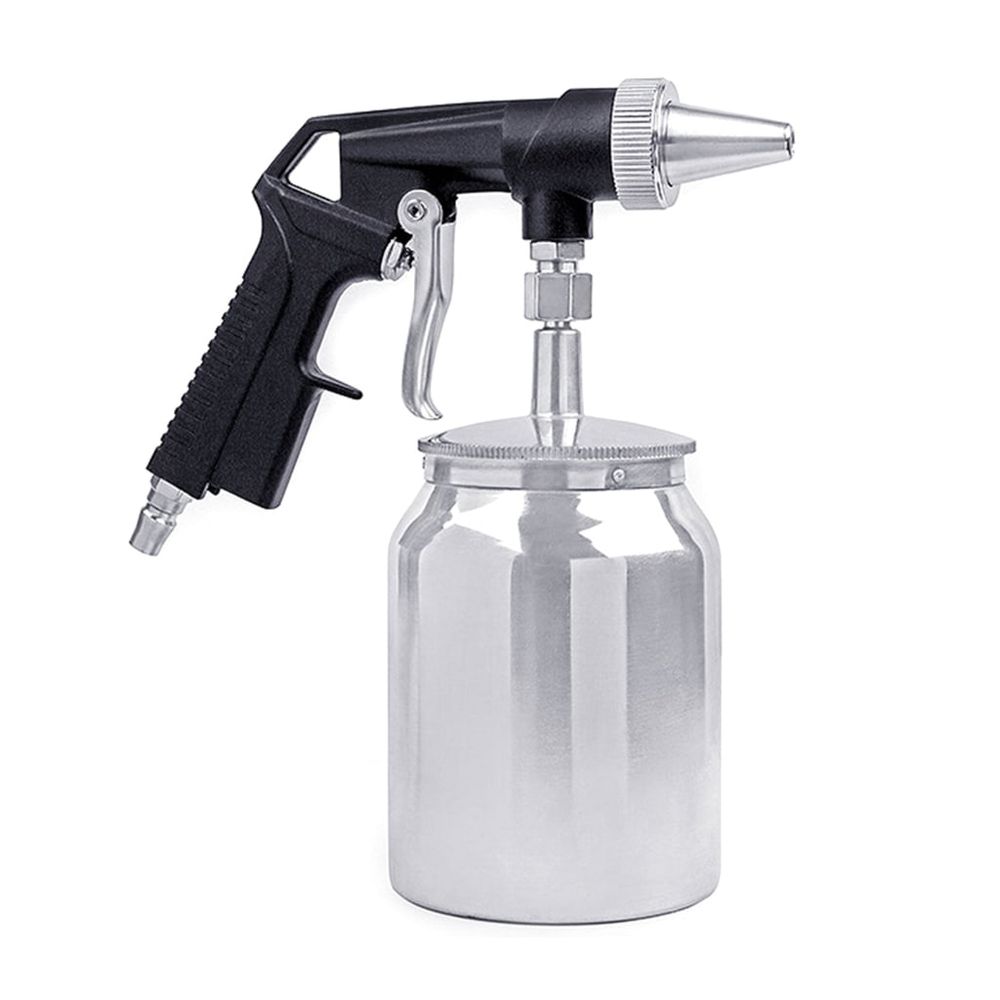 Aluminum Air Type Sandblasters Practical Sandblasting Tool With 1000ml Capacity For Various Surfaces Treatments