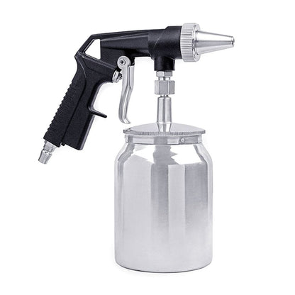 Aluminum Air Type Sandblasters Practical Sandblasting Tool With 1000ml Capacity For Various Surfaces Treatments