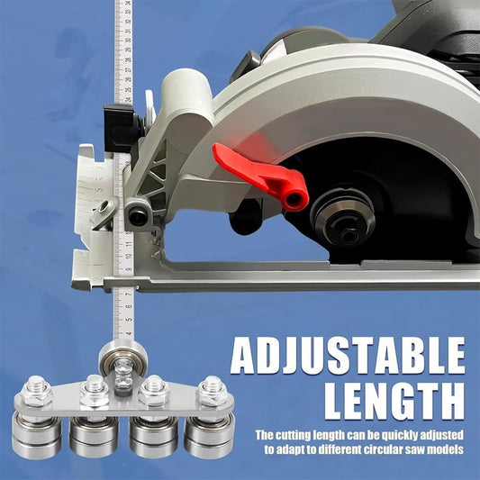 Circular Saw Guide Rail, Positioning Calipers for Circular Saw, Stainless Steel Rip Cut Circular Saw Guide, Adjustable Guide Rail for Woodworking Positioning Cutting (Four axis 50cm)