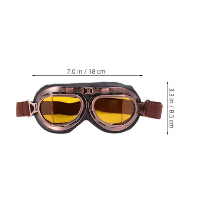 Vintage Motorcycle Goggles Retro Motocross Atv Protective Eyewear