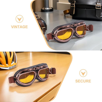 Vintage Motorcycle Goggles Retro Motocross Atv Protective Eyewear
