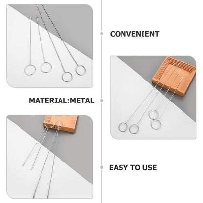 2Pcs Metal Drawstring Threader Tool for Rope Sewing Flexible Thread Guide Convenient Threading