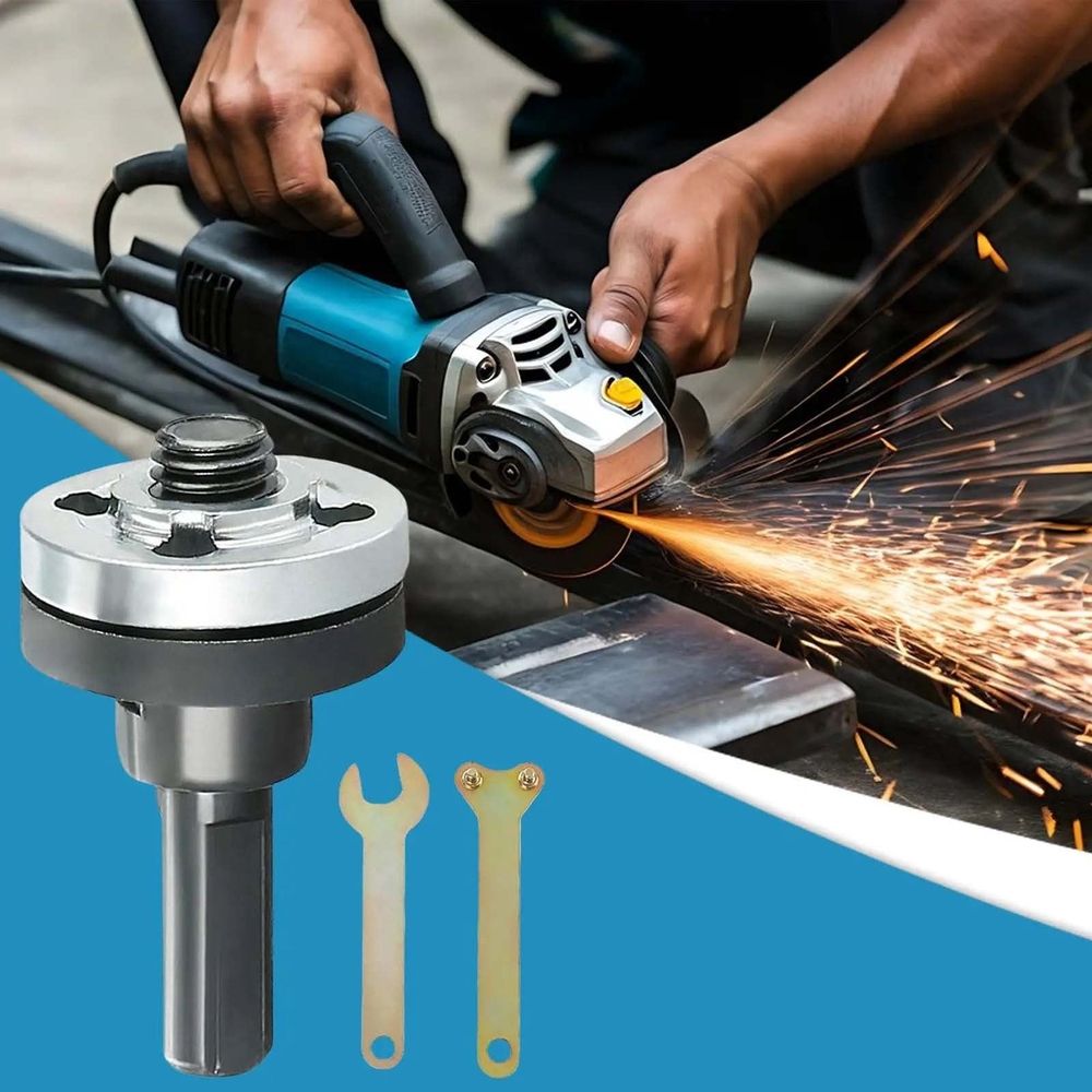 Angle Grinder Connector Set 5Pcs, Drill Angle Grinder Attachment, Polishing and Grinding Adapter Kit for Versatile Cutting Metalwork Woodworking