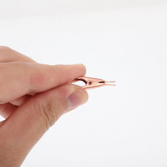 15pcs Copper Alligator Test Clip Solid Clamp for DIY