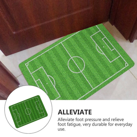 Entrance Mat Non-Skid and Absorbent Green Polyester for Home 1Pc