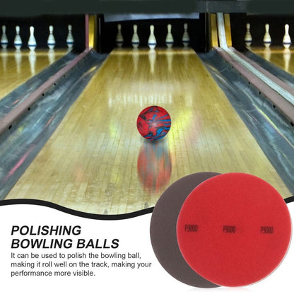 20-Piece Bowling Sanding and Polishing Pad Set with Red Buffing Pads for Smooth, Efficient Maintenance