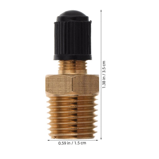 2pcs Brass Air Compressor Tank Valve Core with 1/4 Npt External Thread