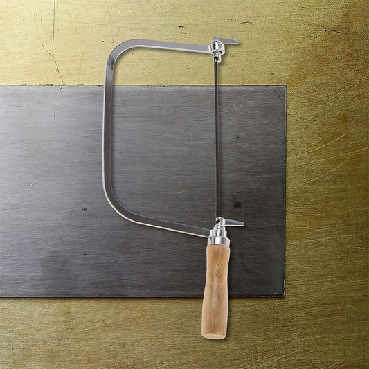 Jewelry Saw Kit Coping Saw Wood Handle U-Shape Iron 2 Sets