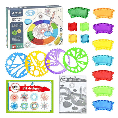 1 Set Multi-Shape Drawing Ruler, Creative Geometric Template Stencil for Handmade Crafts, Art Design, Drafting & Home Leisure Creation Work