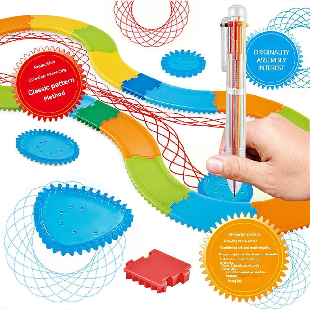 1 Set Multi-Shape Drawing Ruler, Creative Geometric Template Stencil for Handmade Crafts, Art Design, Drafting & Home Leisure Creation Work