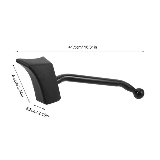 Black Heavy Duty Round Mirror Mounting Bracket for Trucks, Tractors, and Commercial Vehicle Use