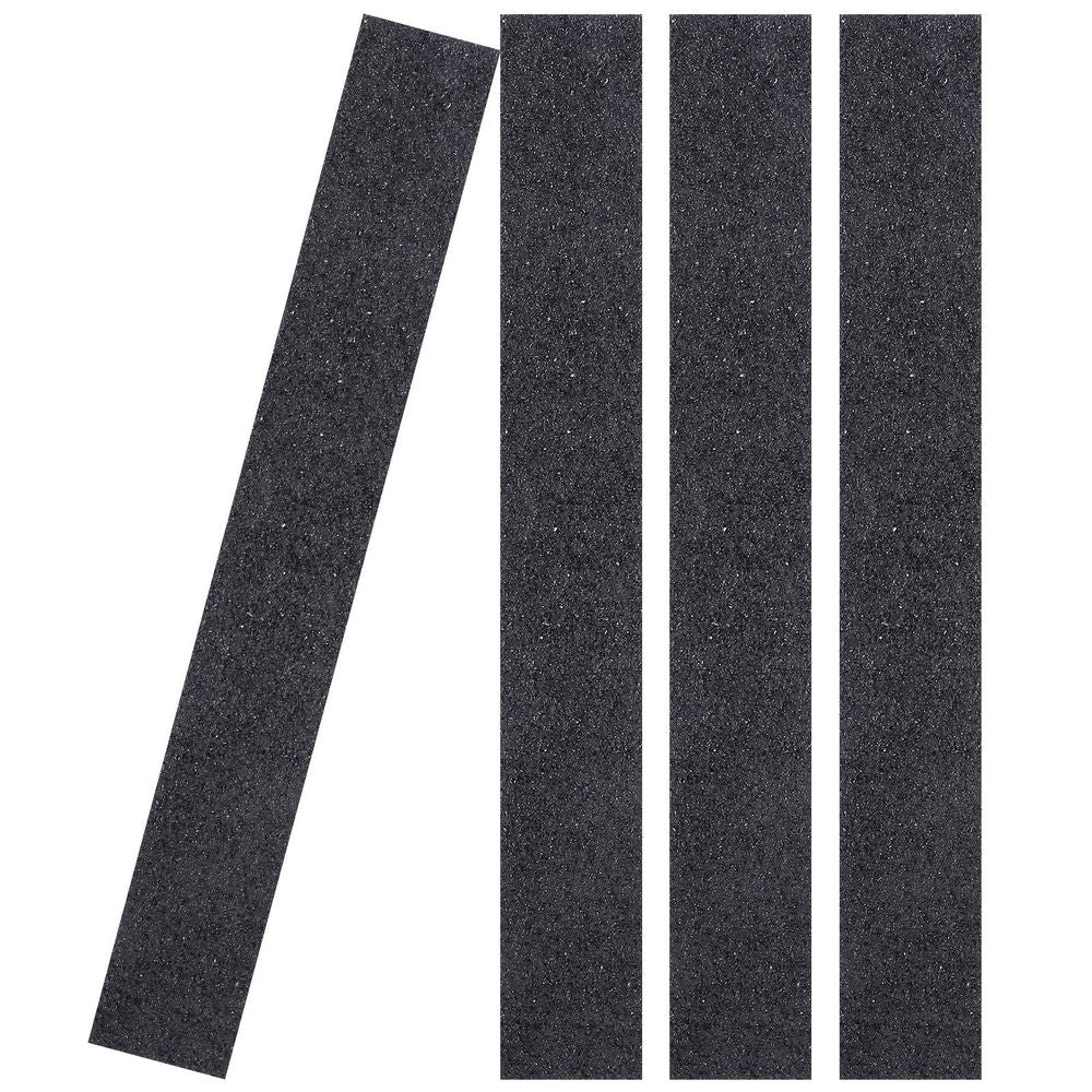 4-Pack Weatherproof Anti-Skid Stair Treads with Rubber Grip Tape for Indoor and Outdoor Safety
