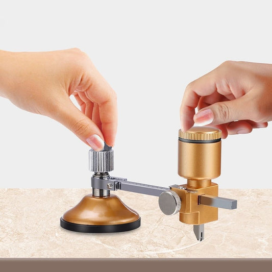 Adjustable Glass and Ceramic Tile Cutter with Compass , Plastic and Alloy Round Cutting Tool for Precision