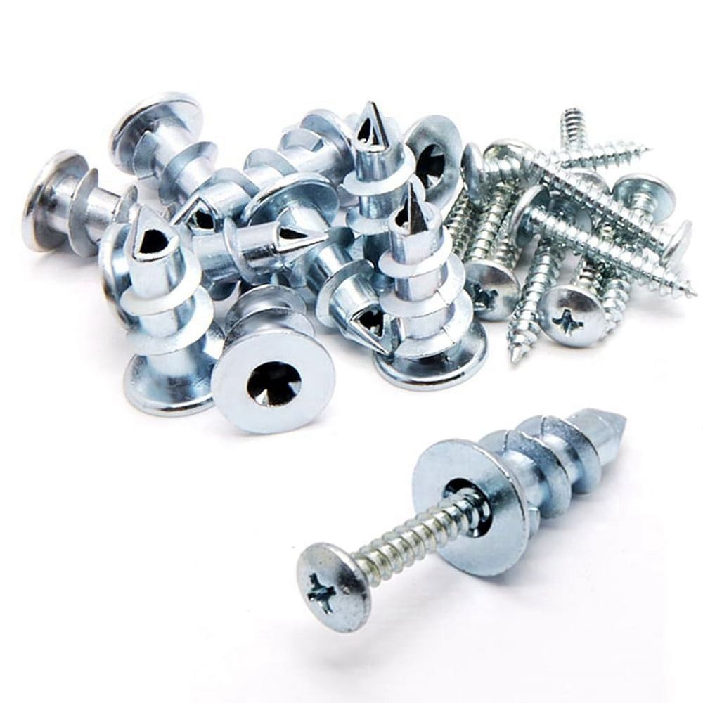 Zinc Self-Drilling DrywallHollow-Wall Anchor Kit with Screws (30 PCS)